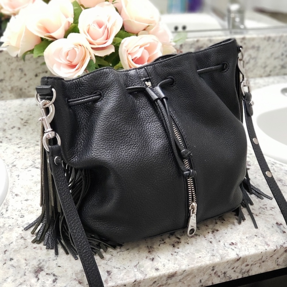 Rebecca Minkoff fringe moto bag